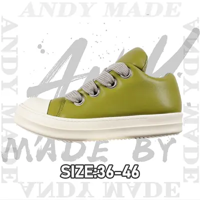💰(€63=520CNY)R*O "Watermelon head light green leather thick laces loafers" Item ID:30007027