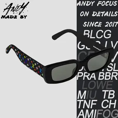 💰(€46=380CNY)L*V Takashi Murakami co-branded sunglasses, black Item ID:60008803