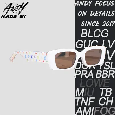💰(€46=380CNY)L*V Takashi Murakami co-branded sunglasses, white Item ID:6003966
