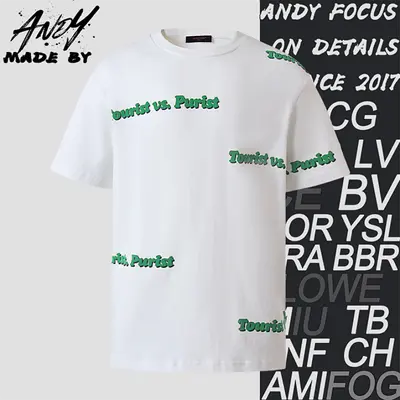 💰(€21=170CNY)L*V letter print round neck short sleeves Item ID:10006123-Z
