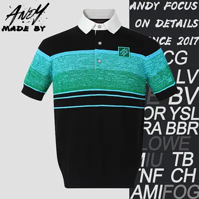 💰(€32=260CNY)Jacquard short-sleeved polo shirt ·Item ID:10001035-Z