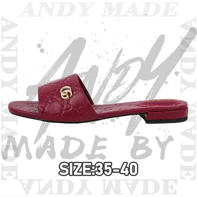 💰(€27=220CNY)Double G women's slippers red Item ID:30008676