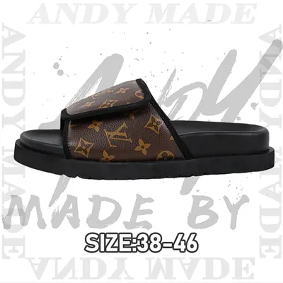 💰(€34=280CNY)Miami Damier Round Toe Flip Flops brown Item ID:30005500