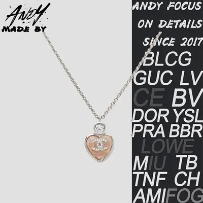 💰(€32=260CNY)Heart necklace pink Item ID:50006700