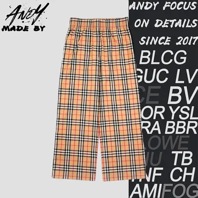 💰(€41=340CNY)bbr check black stripe stretch cotton trousers Item ID:20006311