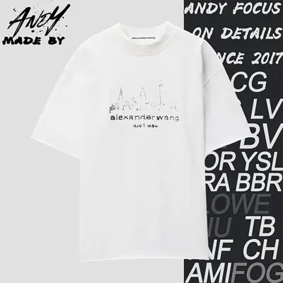 💰(€22=180CNY)Hand-painted architectural short sleeves Item ID:10007943