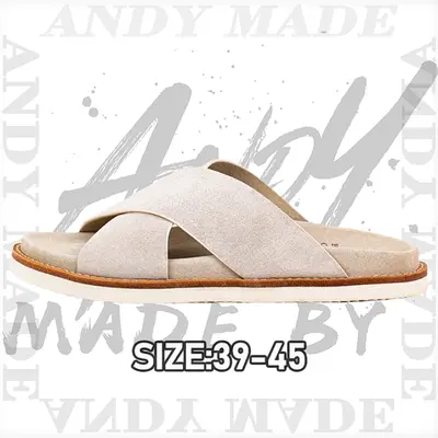 💰(€35=290CNY）Khaki Logo Double Breasted Slide Sandals Item ID:30003449