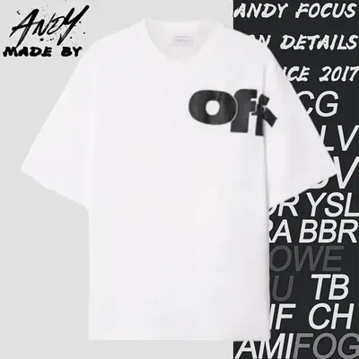 💰(€23=190CNY)O*FF bold lettering print short-sleeved shirt Item ID:10009495
