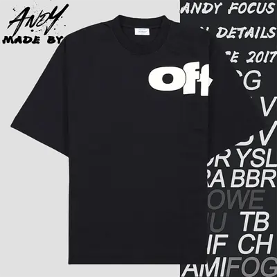 💰(€23=190CNY)O*FF bold lettering print short-sleeved shirt Item ID:10001483