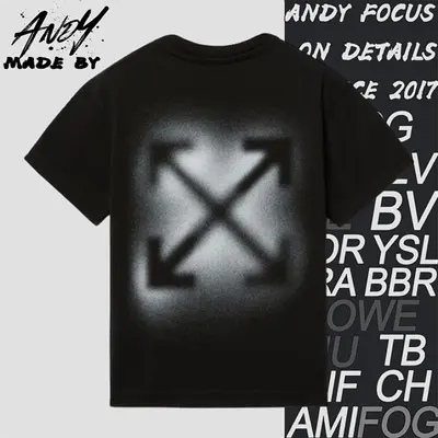 💰(€23=190CNY)O*FF inkjet arrow print short sleeves-Item ID:10009244