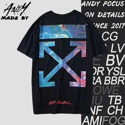 💰(€23=190CNY)O*FF Colorful dye arrow print short sleeves Item ID:10002359