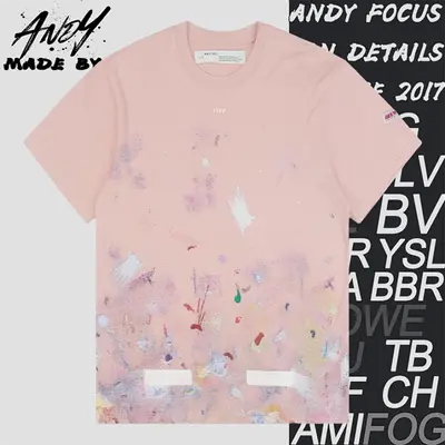 💰(€23=190CNY)Starry sky fireworks ink-splashed arrow print short-sleeved shirt Item ID:10004062