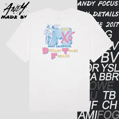 💰(€24=200CNY)S*M Astronaut stain print short-sleeved shirt Item ID:10001965