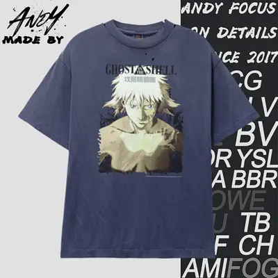 💰(€27=220CNY)S*M White Hair Puppet Master Printed Short Sleeves Item ID:10008035