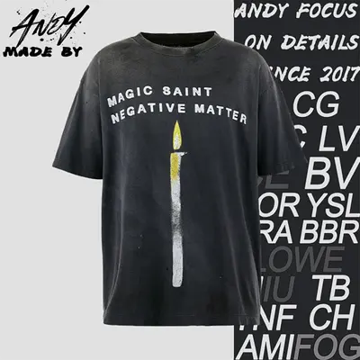 💰(€27=220CNY)S*M candle print short-sleeved shirt Item ID:10008231