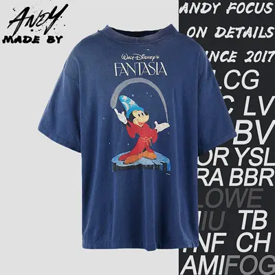 💰(€27=220CNY)S*M Fantasy Mickey Print Short Sleeve Item ID:10008903