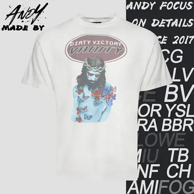 💰(€24=200CNY)S*M Jesus butterfly print short sleeves Item ID:10000610