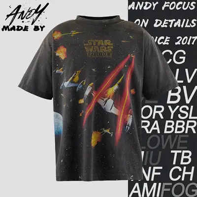 💰(€28=230CNY)S*M Star Wars Printed Short Sleeves Item ID:10002616