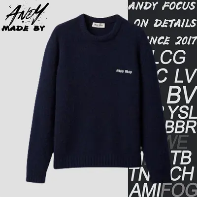 💰(€41=340CNY)M*iu small logo teddy round neck sweater Item ID:10002625