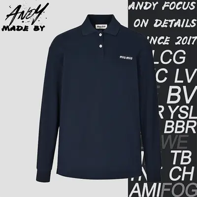 💰(€30=250CNY)miu Polo long sleeve navy blue Item ID:10003934