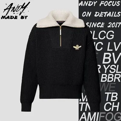 💰(€74=610CNY)Golden Crown Half-Zip Pullover Item ID:10004538