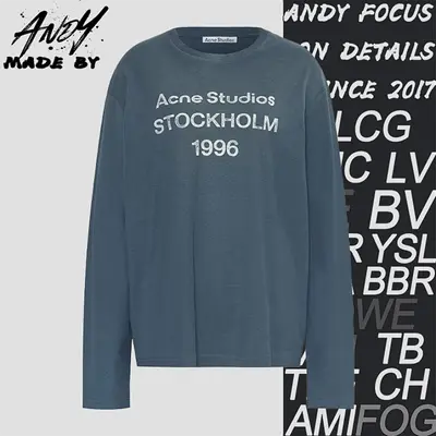 💰(260CNY)1996 Mottled Letter Print Long Sleeves-Navy Item ID:10005878