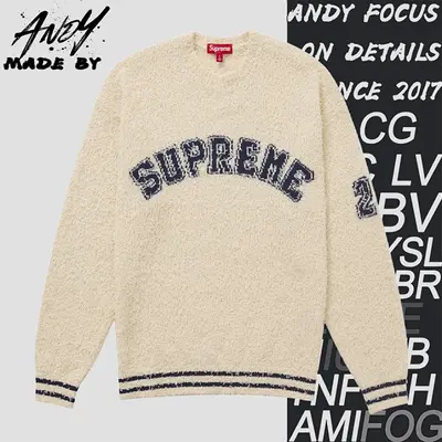 💰(€39=320CNY)Curved letter plush crew neck sweater Item ID:10003202