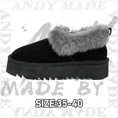 💰(€40=330CNYWomen's black snow boots Item ID:30000142