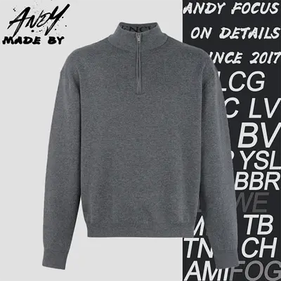 💰(€33=270CNY)25SS stand collar half zip cotton sweater Item ID:10001603-Z