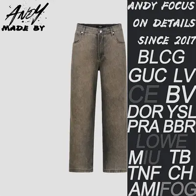 💰(€41=340CNY)Straight-leg side pocket over-dyed long jeans Item ID:20000204-Z