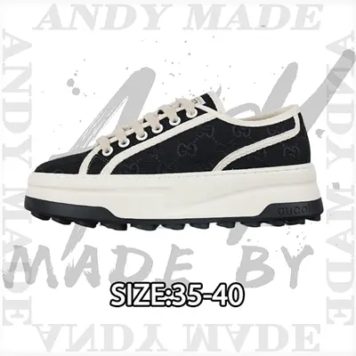 💰(€48=390CNY)Gucci tennis 1977 classic series platform canvas shoes Item ID:300007524