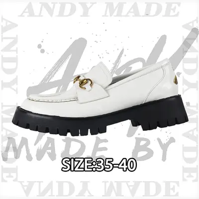 💰(€44=360CNY )loafers made in Guangdong, new horsebit thick-soled loafers Item ID:300001209