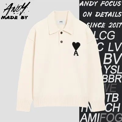 💰(€39=320CNY)Heart Polo Sweater Item ID:10004490