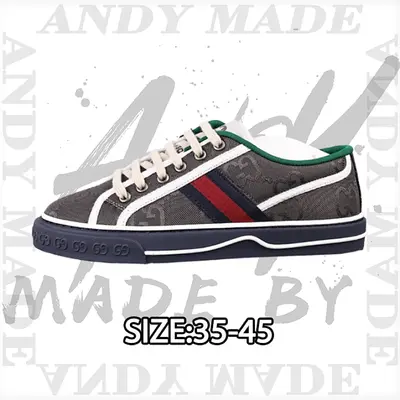 💰(€50=410CNY) Tennis 1977 Print Sneaker Gu*cci canvas shoes series full gif Item ID:300001907