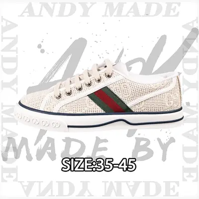 💰(€52=430CNY) Tennis 1977 Print Sneaker Gu*cci canvas shoes series full gif Item ID:300005069