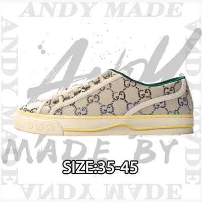 💰(€52=430CNY) Tennis 1977 Print Sneaker Gu*cci canvas shoes series full gif Item ID:300007821
