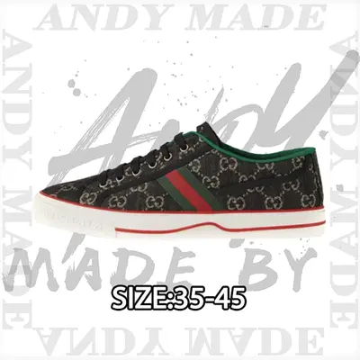 💰(€52=430CNY) Tennis 1977 Print Sneaker Gu*cci canvas shoes series full gif Item ID:300000544