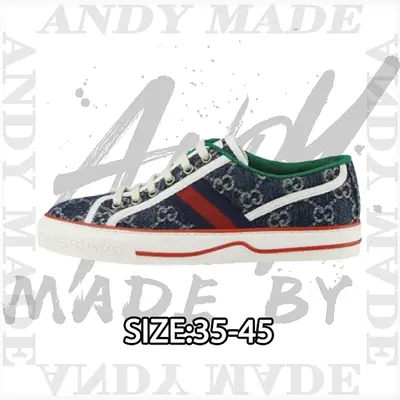 💰(€52=430CNY) Tennis 1977 Print Sneaker Gu*cci canvas shoes series full gif Item ID:300008616