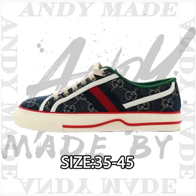 💰(€52=430CNY) Tennis 1977 Print Sneaker G*ucci canvas shoes series full gif Item ID:300004452