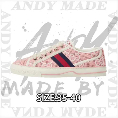💰(€52=430CNY) Tennis 1977 Print Sneaker Gu*cci canvas shoes series full gif Item ID:300005757