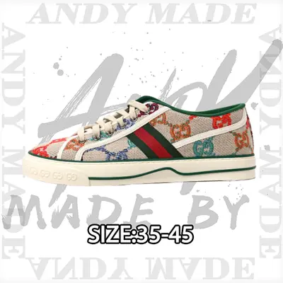 💰(€52=430CNY)Tennis 1977 Print Sneaker Gu*cci canvas shoes series full gif Item ID:300005250