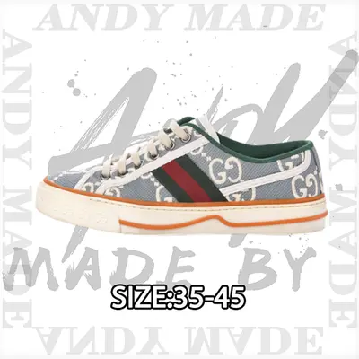 💰(€52=430CNY) Tennis 1977 Print Sneaker Gu*cci canvas shoes series full gif Item ID:300001190