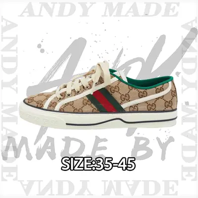 💰(€50=410CNY) Tennis 1977 Print Sneaker G*ucci canvas shoes series full gif Item ID:300007275