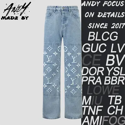 💰(€40=330CNY)L washed distressed denim trousersItem ID:20001398