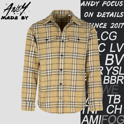 💰(€46=380CNY)Wool plaid shirt jacket Item ID:10006947