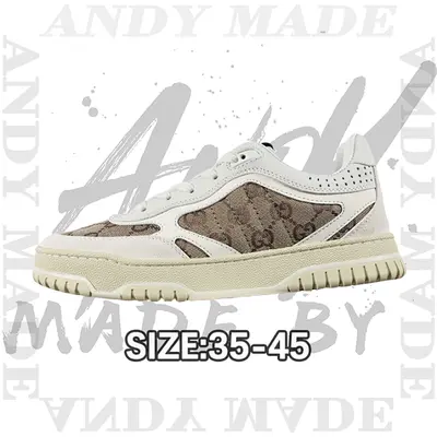 💰(€47=380CNY)Re-Web Leather SneakersLow-top all-match white sports sneakers Item ID:30005863