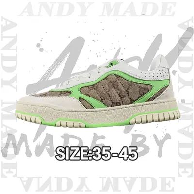 💰(€47=380CNY)G*ucci Re-Web Leather SneakersLow-top all-match sports sneakers Item ID:30003176