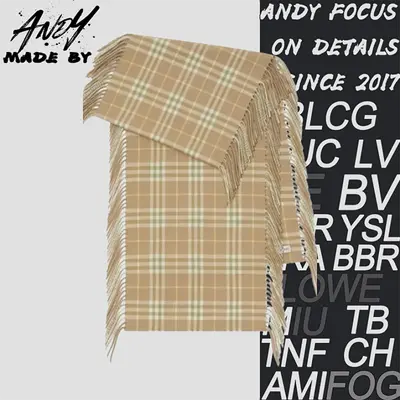 💰(€36=300CNY)plaid tassel scarf Item ID:60006144-V