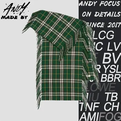 💰(€36=300CNY)plaid tassel scarf Item ID:60004480-V