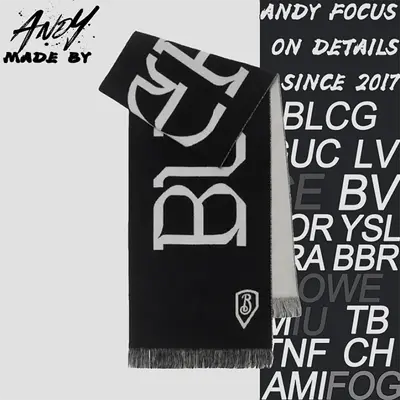 💰(€39=320CNY)Double-sided logo cashmere scarf Item ID:60001646-V